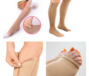 Compression therapy for varicose veins
