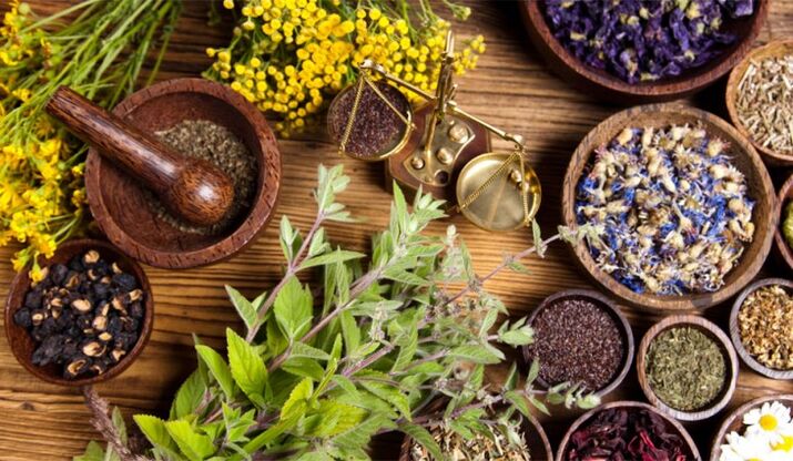 Ingredients for the traditional treatment of varicose veins in the legs